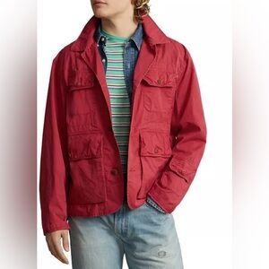 Polo by Ralph Lauren Red Twill Wading Jacket NWT